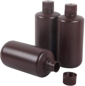 img 2 attached to 🛢️ Durable and Spacious 3X 1000ml Amber Darkroom Chemical Storage Bottles for Film Photo Developing Equipment and UV Resin, LCD/DLP Storage – 1L Liquid Container