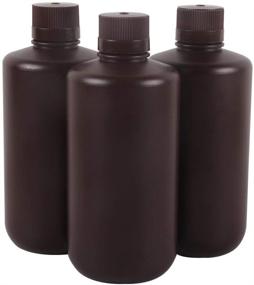 img 3 attached to 🛢️ Durable and Spacious 3X 1000ml Amber Darkroom Chemical Storage Bottles for Film Photo Developing Equipment and UV Resin, LCD/DLP Storage – 1L Liquid Container