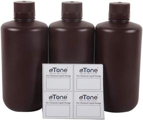 img 4 attached to 🛢️ Durable and Spacious 3X 1000ml Amber Darkroom Chemical Storage Bottles for Film Photo Developing Equipment and UV Resin, LCD/DLP Storage – 1L Liquid Container