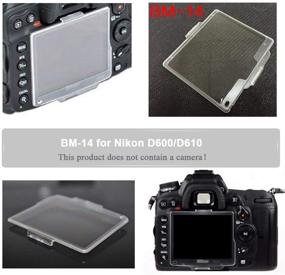 img 3 attached to LCD Screen Cover Protector Replace BM-14 For Nikon D600 D610 DSLR Camera，Fire Rock Camera Cover Protector For Nikon D600 D610 Replace BM-14(2 Pack)