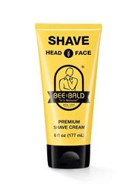 img 4 attached to BEE BALD SHAVE Cream: Light, Slick & Efficient Shaving Solution for Face and Head, 6 Fl. Oz.