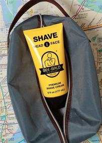 img 2 attached to BEE BALD SHAVE Cream: Light, Slick & Efficient Shaving Solution for Face and Head, 6 Fl. Oz.