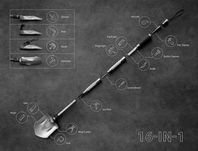 img 2 attached to Tyger Auto Shovel TG-SV8U3217: Heavy Duty 🚗 Folding Compact Tool for Off-Roading, Camping, Survivalist and Emergency