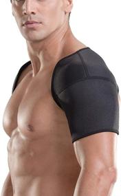 img 1 attached to Exceart Shoulder Support Adjustable Protector Sports & Fitness