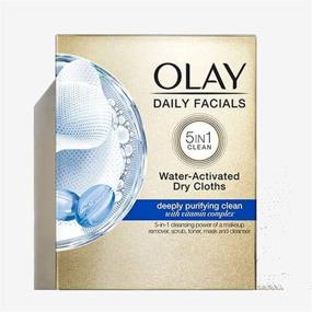 img 3 attached to Olay Daily Facial Cleansing Cloths 3-Pack: Deep Purifying Clean and Makeup Remover, 33 Count