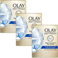 olay daily facial cleansing cloths 3-pack: deep purifying clean and makeup remover, 33 count logo