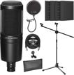 audio technica microphone podcasting livestreaming adjustable logo
