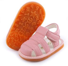 img 4 attached to Sandals Rubber Newborn Toddler Walker Boys' Shoes