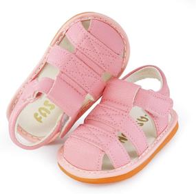 img 3 attached to Sandals Rubber Newborn Toddler Walker Boys' Shoes