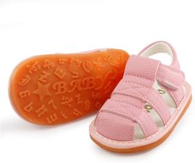 img 2 attached to Sandals Rubber Newborn Toddler Walker Boys' Shoes