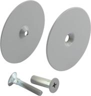 🚪 prime-line mp9515-2 door hole cover plates, 2-5/8 inch od, gray primer, 2 sets логотип