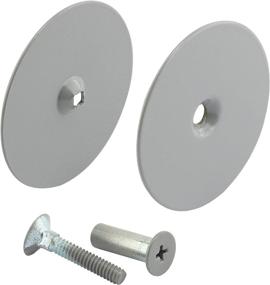 img 2 attached to 🚪 Prime-Line MP9515-2 Door Hole Cover Plates, 2-5/8 Inch OD, Gray Primer, 2 Sets