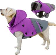 🐶 reflective waterproof winter dog coat with detachable fleece lining - petloft dog jacket for windproof warmth in the outdoors logo