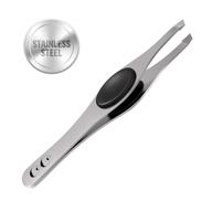 🔍 cocos slant eyebrow tweezers: precision plucker for women & men, facial hair & ingrown hair removal – stainless steel beauty tool logo