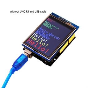 img 3 attached to 🌟 Enhance Your Arduino Experience with ELEGOO UNO R3 2.8 Inches TFT Touch Screen: SD Card Socket Included!