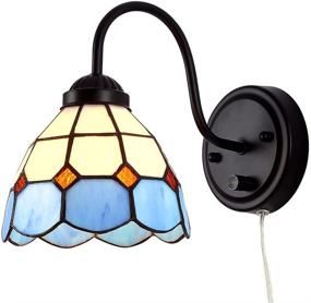 img 4 attached to Tiffany Bedside Dimmable Industrial Gooseneck Lighting & Ceiling Fans