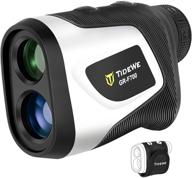 🏌️ tidewe golf rangefinder with slope and magnetic holder - 700/1000y flag pole locking laser rangefinder for golf and hunting (white & gray) логотип