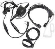 🎧 high-quality tactical throat mic earpiece headset for baofeng and kenwood two-way radios logo