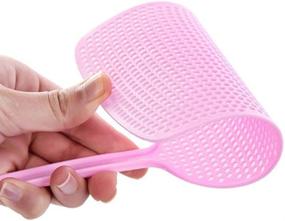 img 2 attached to 5-Pack Colorful Plastic Fly Swatter with 17.5'' Durable Long Handle - Manual Pest Control Tool for Housewives (5X)