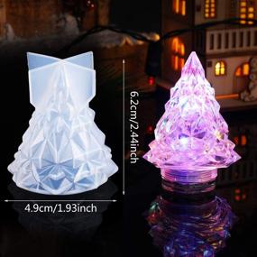 img 3 attached to 🎄 3D Christmas Tree Silicone Resin Mold - DIY Handmade Crafts Charms for Epoxy Resin, Jewelry, Light Holders, Soap, Lotion Bars - Decoration Supplies