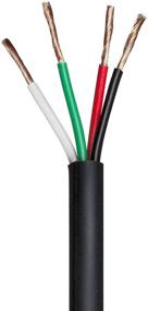 img 3 attached to Monoprice 18 AWG 4 Conductor CMP-Rated Speaker Wire - 100ft UL Plenum Rated, Pure Bare Copper with Color Coded Conductors (Nimbus Series)