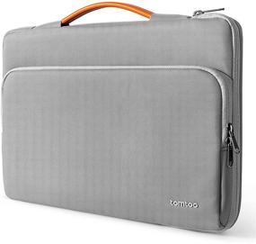 img 4 attached to 📦 tomtoc Recycled Laptop Sleeve for 13-inch MacBook Air M1/A2337 2018-2021, MacBook Pro M1/A2337 2016-2021, 12.3 Surface Pro 8/X/7+/7/6, 12.9 iPad Pro, Dell XPS 13, Water-Resistant Accessory Bag