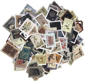 img 4 attached to 💌 276 Vintage Postage Stamp Stickers for Laptop, Envelopes, Scrapbooking, Journals, Planners, and Card Making - Decorative