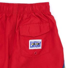 img 1 attached to 🏖️ Laguna Vintage Rainbow Volley Boardshorts - Boys' Swimwear in Clothing