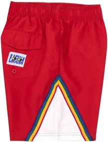 img 3 attached to 🏖️ Laguna Vintage Rainbow Volley Boardshorts - Boys' Swimwear in Clothing