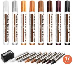 img 4 attached to Ultimate 17PCS Furniture Repair Kit: Wood Repair Markers, Touch-up Pen, Scratch Remover, Wax Sticks - Revitalize Your Wood Floors, Tables, Bedposts, and Carpentry Masterpieces!