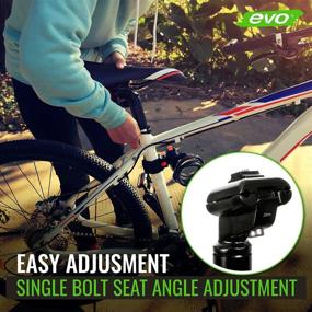 img 2 attached to 🚴 Enhance Your Cycling Comfort with the EVO Kalloy Bike Seat Stem Post in Stylish Black