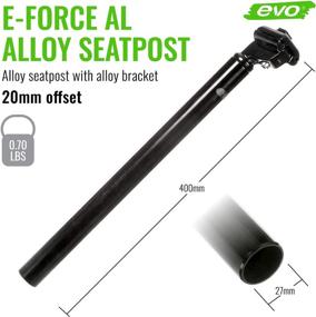 img 1 attached to 🚴 Enhance Your Cycling Comfort with the EVO Kalloy Bike Seat Stem Post in Stylish Black