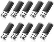 🖥️ raoyi 20 pack 8gb usb 2.0 flash drive bundle memory stick bulk wholesale, black logo