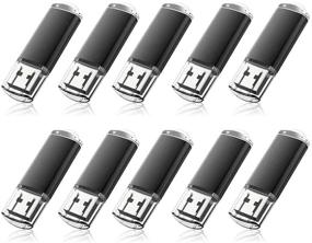 img 4 attached to 🖥️ RAOYI 20 Pack 8GB USB 2.0 Flash Drive Bundle Memory Stick Bulk Wholesale, Black