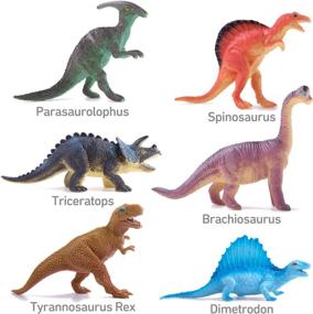 img 2 attached to 🦖 Realistic Dinosaur Toys for Toddlers - Peruser Dinosaurs: A Jurassic Adventure!