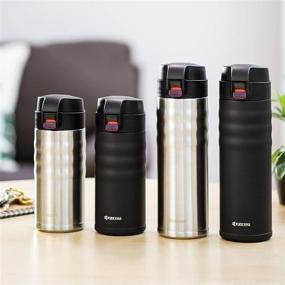 img 3 attached to ✨ Kyocera 17oz. Ceramic Coated Interior, Double Wall Vacuum Insulated, Stainless Steel Travel Mug in Matte Black Finish