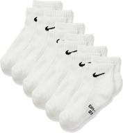 🧦 nike kids everyday cushioned ankle socks (pack of 6) logo
