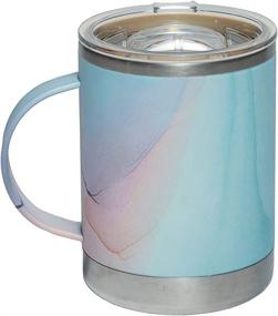 img 3 attached to 🌸 Asobu Aqua Pink Stainless Steel Insulated Mug with Ceramic Inner Coating - The Ultimate Choice