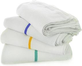 img 3 attached to 🧽 All-Purpose Bar Mop Towels, Professional Grade Cotton for Home Kitchen or Restaurant - 24-Pack - White (16" X 19") (24, Green)