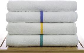 img 2 attached to 🧽 All-Purpose Bar Mop Towels, Professional Grade Cotton for Home Kitchen or Restaurant - 24-Pack - White (16" X 19") (24, Green)
