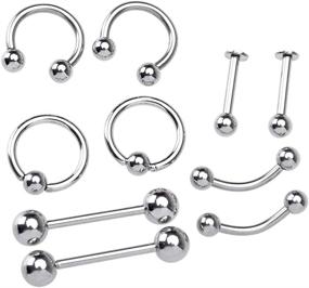 img 3 attached to 📍 PiercingJ Body Piercing Kit 16G 14G - Belly Button, Tongue, Eyebrow, Nipple, Lip, Nose, Chin - Gauge Piercing Needles: A Complete Kit for All Your Body Piercing Needs