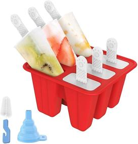 img 4 attached to 🍦 Ozera Popsicle Molds - 6 Pieces Reusable Silicone Ice Pop Molds for Homemade Popsicles