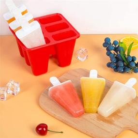 img 3 attached to 🍦 Ozera Popsicle Molds - 6 Pieces Reusable Silicone Ice Pop Molds for Homemade Popsicles