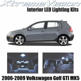 img 4 attached to 🚗 Enhanced Illumination Kit: XtremeVision Cool White LED Interior Lights for Volkswagen Golf GTI MK5 2006-2009 (11 Pieces) + Easy Installation Tool