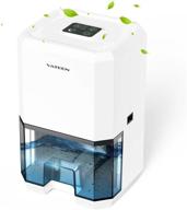 vateen 1200ml dehumidifier - small and portable for home use, covers 2100 cubic feet (216 sq ft), with 6/8/10h timer - ideal for basements, bedrooms, bathrooms, garages, wardrobes, rvs... logo