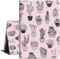 🌵 lalumix ipad 9th gen case, ipad 8th gen case, ipad 7th gen case, ipad 10.2 case for kids girls boys women with auto wake/sleep, multiple viewing angles, smart stand (pink cactus) 2021/2020/2019 logo
