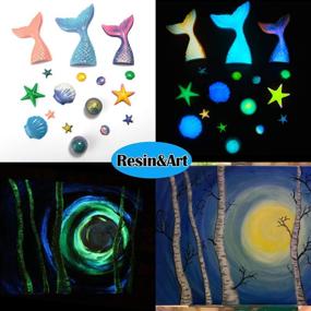 img 1 attached to 🌟 Glow in The Dark Pigment Powder - Wtrcsv 10 Color Epoxy Resin Luminous Powder - Non-Toxic Safety Powder for Acrylic Paint, Slime, Nails, Resin, Concerts or DIY - 20g/0.7oz Each (Total 7oz)