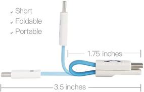 img 2 attached to 🔌 Компактный USB C-кабель для Samsung S21(Plus)(Ultra)5G/A52(5G)/A32(5G)/S20(Plus)/S10(Plus)/S9(Plus)/Note10/Note9/A9 - Портативный кабель для зарядки Type C (Черный-1 шт.)