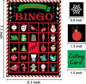 img 1 attached to 🎅 Christmas Bingo Game for Holidays - Ideal for 24 Players