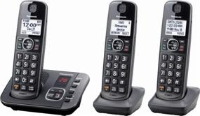 img 2 attached to 📞 Panasonic KX-TGE633M DECT 6.0 Cordless Phone System with Digital Answering, Expandable - Metallic Black